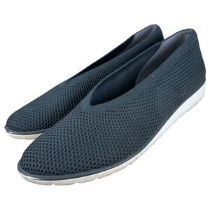 Eileen Fisher Heaven Stretch Knit Wedge Ballet Flat Grey Size 9